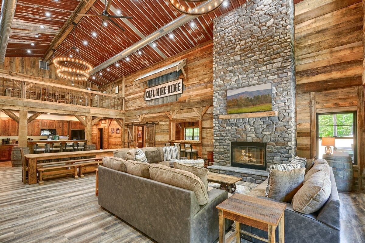 Pristine cabin interior ready for guests